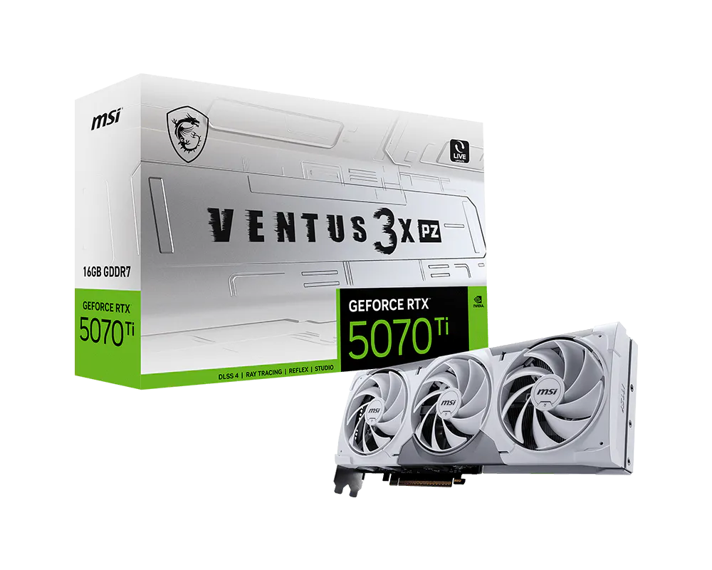 MSI GeForce RTX 5070 Ti 16G VENTUS 3X PZ